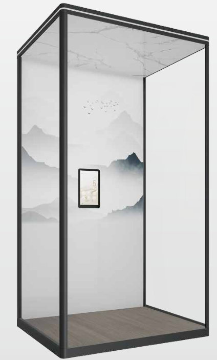 GOODGO Villa Elevator - Chinese Ink-Wash Art Panel