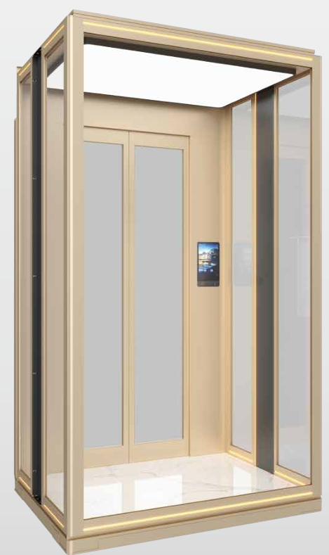 GOODGO Villa Elevator - Champagne Gold Glass